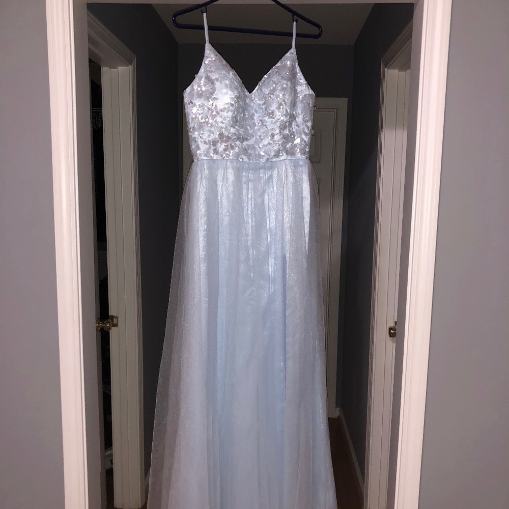 Milly Bridal Sky Blue Prom Dress